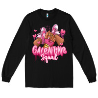 Black galentine squad afro girl sneakers Long Sleeve Tee - RanaPortraitStore