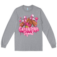 Heather Grey galentine squad afro girl sneakers Long Sleeve Tee - RanaPortraitStore