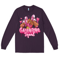 Plum galentine squad afro girl sneakers Long Sleeve Tee - RanaPortraitStore