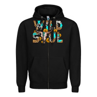 Black wild soul Zipper Hoodie - Zillion Design Studio