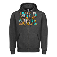 Charcoal Heather wild soul Zipper Hoodie - Zillion Design Studio
