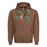 Chestnut wild soul Zipper Hoodie - Zillion Design Studio