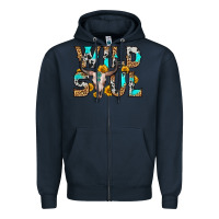 Navy wild soul Zipper Hoodie - Zillion Design Studio
