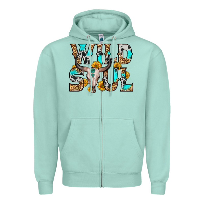 Wild Soul Zipper Hoodie by Zillion Design Studio | Teevron