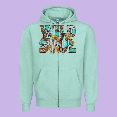 Wild Soul Zipper Hoodie Designed By Zillion Design Studio