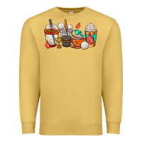 Antique Gold volleyball coffee cups Premium Sweatshirt - AdoDesignShop