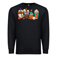 Black volleyball coffee cups Premium Sweatshirt - AdoDesignShop