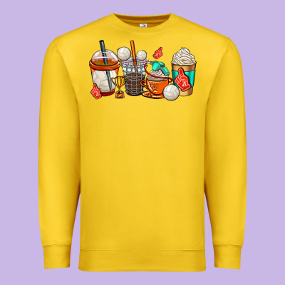 Volleyball Coffee Cups Premium Sweatshirt Designed By Adodesignshop