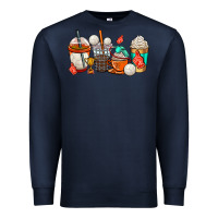Navy volleyball coffee cups Premium Sweatshirt - AdoDesignShop