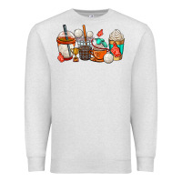 Oatmeal Heather volleyball coffee cups Premium Sweatshirt - AdoDesignShop
