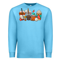 Ocean Blue volleyball coffee cups Premium Sweatshirt - AdoDesignShop