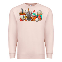 Pale Pink volleyball coffee cups Premium Sweatshirt - AdoDesignShop