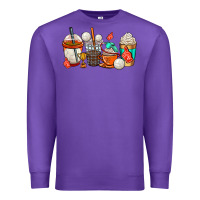Purple volleyball coffee cups Premium Sweatshirt - AdoDesignShop