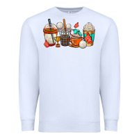 White volleyball coffee cups Premium Sweatshirt - AdoDesignShop