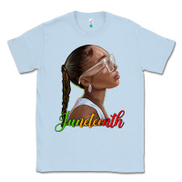 Dusty Blue juneteenth black woman Classic Tee - texasbilliewilder
