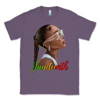 Lavender juneteenth black woman Classic Tee - texasbilliewilder