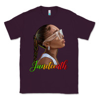 Plum juneteenth black woman Classic Tee - texasbilliewilder