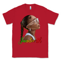 Red juneteenth black woman Classic Tee - texasbilliewilder