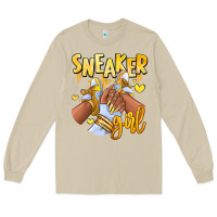Mushroom yellow sneaker girl afro woman Long Sleeve Tee - RanaPortraitStore