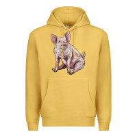 Antique Gold american yorkshire pig Premium Hoodie - LillyAllenDesigns