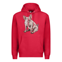 Cardinal american yorkshire pig Premium Hoodie - LillyAllenDesigns
