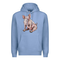 Colony Blue american yorkshire pig Premium Hoodie - LillyAllenDesigns