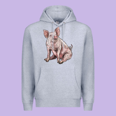American Yorkshire Pig Premium Hoodie Designed By Lillyallendesigns