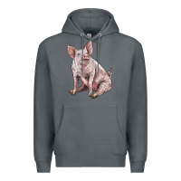 Rock american yorkshire pig Premium Hoodie - LillyAllenDesigns