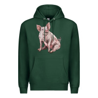 Sports Green american yorkshire pig Premium Hoodie - LillyAllenDesigns