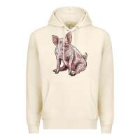 Tofu american yorkshire pig Premium Hoodie - LillyAllenDesigns