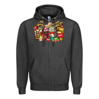 Charcoal Heather school bus driver coffee cups Zipper Hoodie - texasbilliewilder