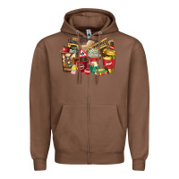 Chestnut school bus driver coffee cups Zipper Hoodie - texasbilliewilder