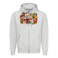 Dove Grey school bus driver coffee cups Zipper Hoodie - texasbilliewilder
