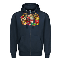 School Bus Driver Coffee Cups Zipper Hoodie | Teevron