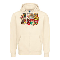 Sandshell school bus driver coffee cups Zipper Hoodie - texasbilliewilder