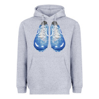 Heather Grey blue cleats fa element Heavyweight Hoodie - FaDigitalArtStudio
