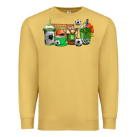 Antique Gold soccer coffee cups Premium Sweatshirt - AdoDesignShop