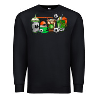 Black soccer coffee cups Premium Sweatshirt - AdoDesignShop