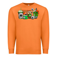 Carrot soccer coffee cups Premium Sweatshirt - AdoDesignShop