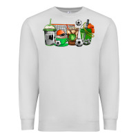 Dove Grey soccer coffee cups Premium Sweatshirt - AdoDesignShop