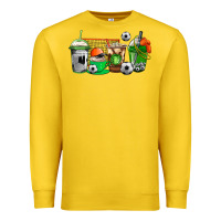 Lemon soccer coffee cups Premium Sweatshirt - AdoDesignShop
