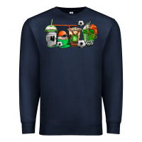 Navy soccer coffee cups Premium Sweatshirt - AdoDesignShop