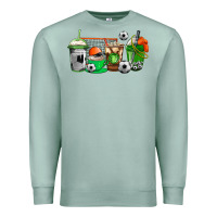 Seafoam soccer coffee cups Premium Sweatshirt - AdoDesignShop