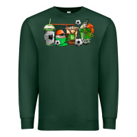 Sports Green soccer coffee cups Premium Sweatshirt - AdoDesignShop