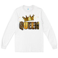 White queen glitter Long Sleeve Tee - RanaPortraitStore