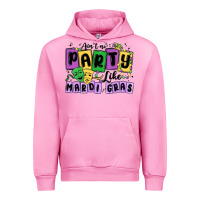 Fuchsia Pink aint no party like mardi gras Urban Hoodie - MaliasSmallBusiness
