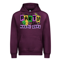 Mauve Wine aint no party like mardi gras Urban Hoodie - MaliasSmallBusiness