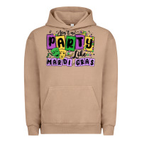 Pigment Burro aint no party like mardi gras Urban Hoodie - MaliasSmallBusiness