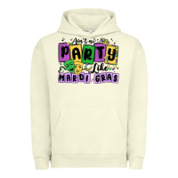 Pigment Pistachio aint no party like mardi gras Urban Hoodie - MaliasSmallBusiness