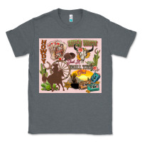 Charcoal Heather wild west western Classic Tee - Zillion Design Studio